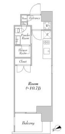 カナルフロント芝浦の物件間取画像